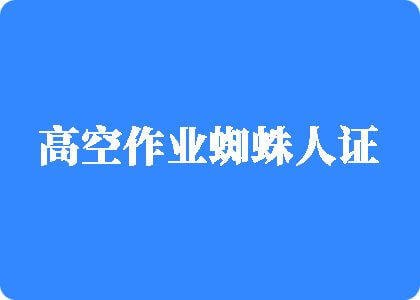 欧美极品女人的bb高空作业蜘蛛人证